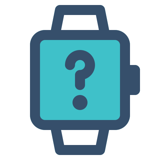 About, help, smart, smart watch, watch icon